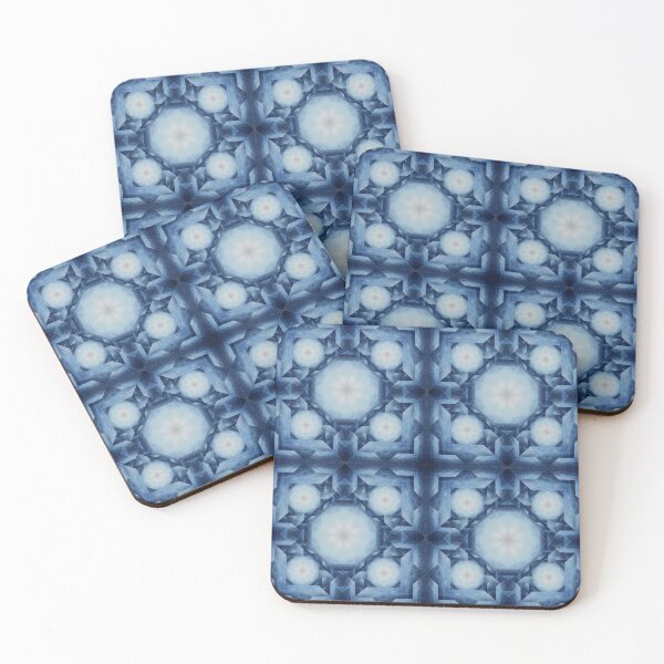 Item preview, Quilted Blues Stained Glass Window Seamlessly Repeating Pattern designed and sold by KellyValencia.