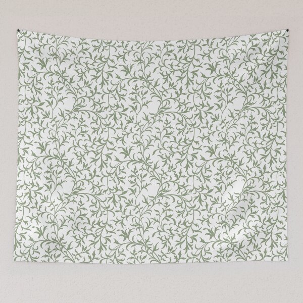 Item preview, Tendrils on white, inspired by William Morris designed and sold by stillebille.