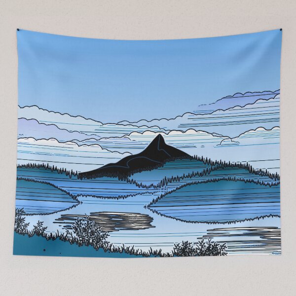 Item preview, Big Blue Mountain designed and sold by notsweettea.