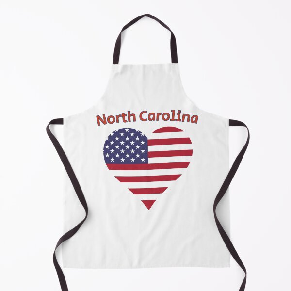 Item preview, North Carolina American Flag Heart designed and sold by Queen1120.