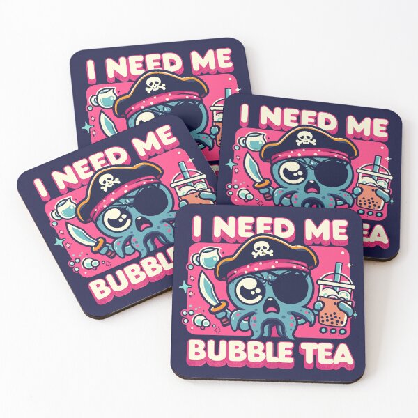 Artikelvorschau, Ich brauche Bubble Tea! Oktopus-Piraten-Boba-Liebhaber entworfen und verkauft von SubtleSplit.