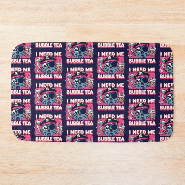 Item preview, I Need Me Bubble Tea! Octopus Pirate Boba Lover designed and sold by SubtleSplit.