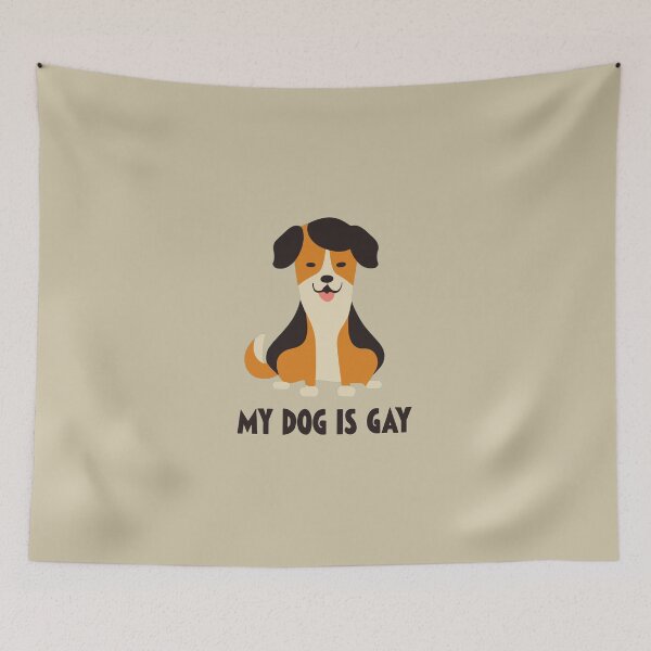 Item preview, Brown Fur, Proud Heart: My Dog is Gay designed and sold by EmeraldeaArt.