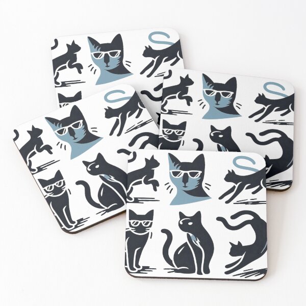 Item preview, Cat Silhouette Cat Cult Cat Lover Elegant Cat Art designed and sold by sharon1210.