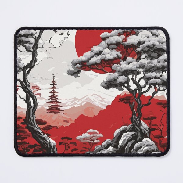 Item preview, Cute Captivating Asian Serenity: Red And White Bliss Design designed and sold by Sandydesign.
