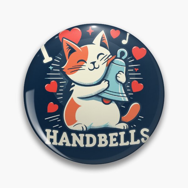 Item preview, I Heart Handbells Cat designed and sold by SubtleSplit.