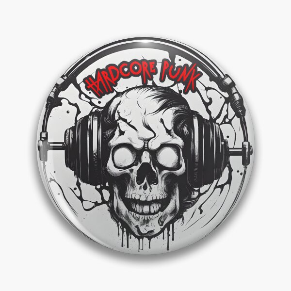 Item preview, Hardcore Punk Skull designed and sold by Designorigin.