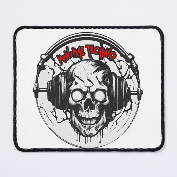 Item preview, Minimal Techno Skull designed and sold by Designorigin.