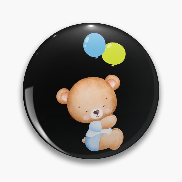 Item preview, Teddy Bear with Balloon Cute and Friendly designed and sold by BababuuuPrint.