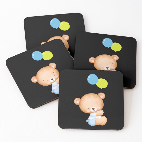 Item preview, Teddy Bear with Balloon Cute and Friendly designed and sold by BababuuuPrint.