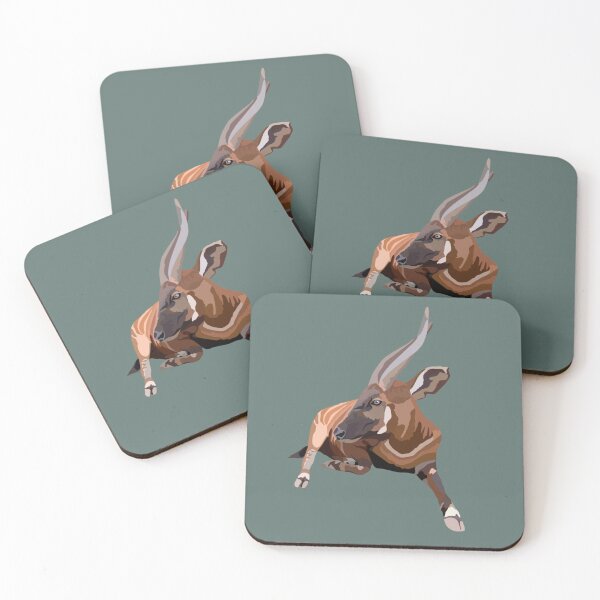 Item preview, B is for Bongo , Bongo – Striking Forest Antelope of Africa Wildlife Illustration designed and sold by PrettylittlepastelUk.