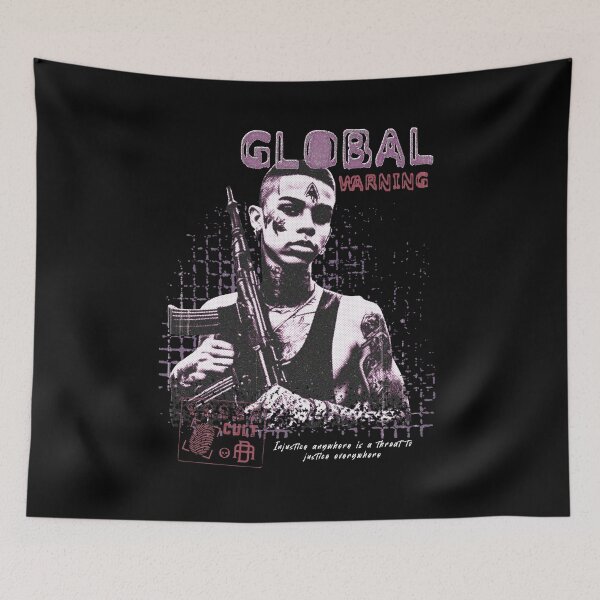 Item preview, Global Warning - Y2K Streetwear designed and sold by VaporwaveStreet.