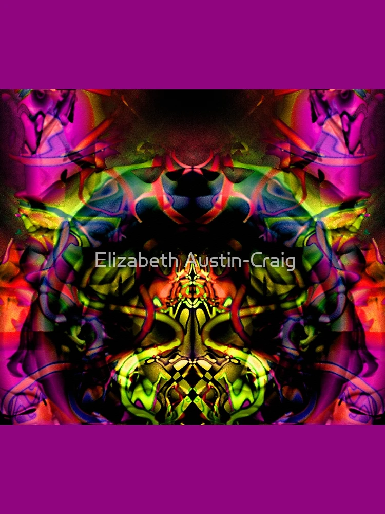 Aperçu 3 sur 3. Foulard avec l'œuvre Clowing Around créée et vendue par Elizabeth Austin-Craig.