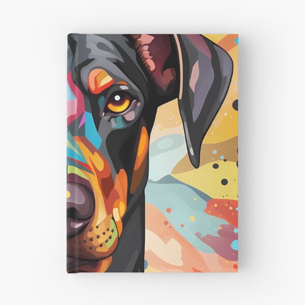 Item preview, doberman_cute_colourful_01 designed and sold by Alongwith-a-lot.