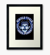 NIKOLA TESLA - GEEK POWER Framed Print