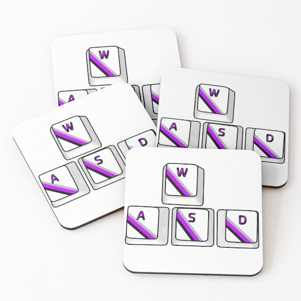 Item preview, WASD Gamer Keyboard Keys Purple designed and sold by Fieryblood.