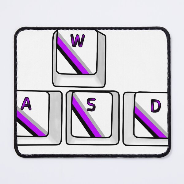 Item preview, WASD Gamer Keyboard Keys Purple designed and sold by Fieryblood.