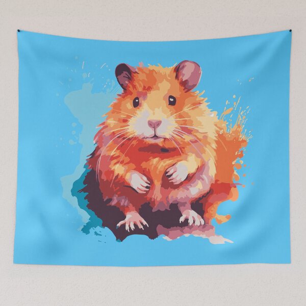 Item preview, Ginger Hamster - Ink and Watercolour designed and sold by Sir Meow Meow.