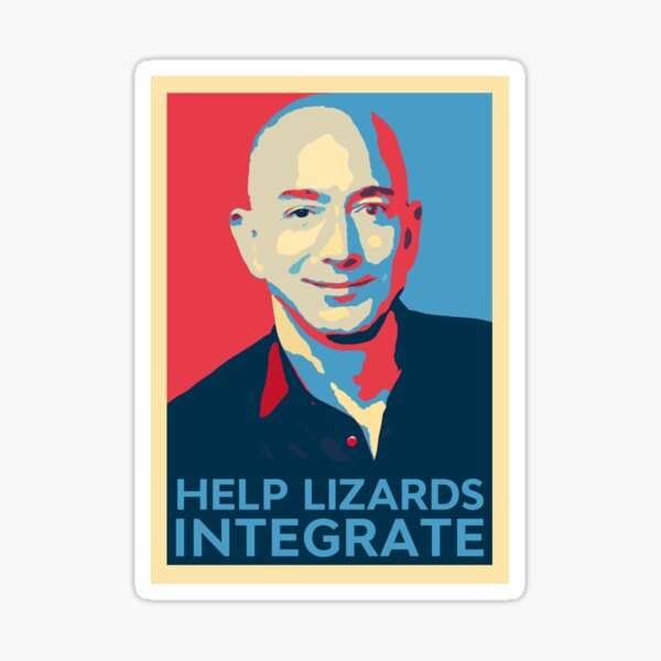 Item preview, Helfen Sie Lizards, sich zu integrieren: Jeff Bezos designed and sold by cooperuliano.
