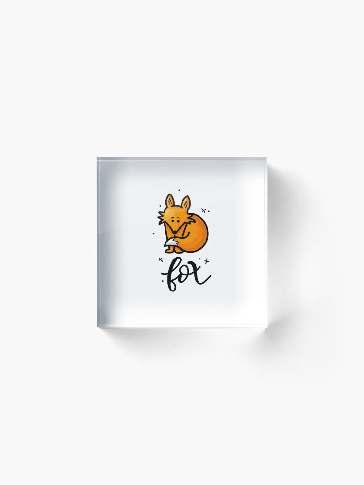 Alternate view of Fox Acrylic Block