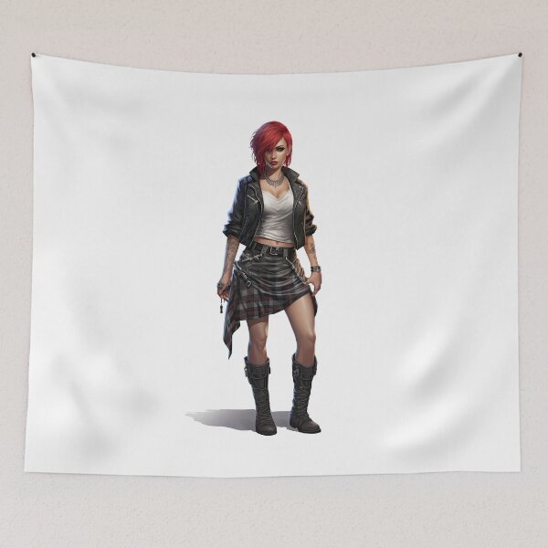 Item preview, Redhead punk rocker chick designed and sold by TheOosh.