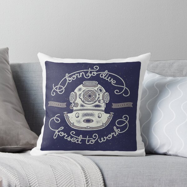 Item preview, Born to Dive Force to Work designed and sold by RichardsSignCo.