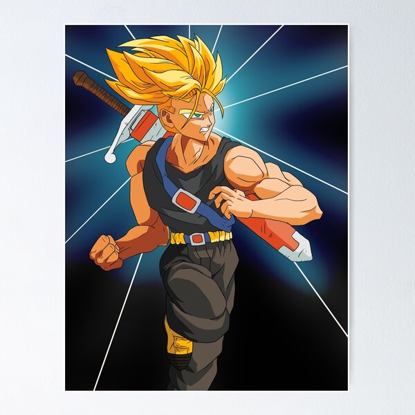 android saga poster, dragon ball z poster, anime poster, size:12x18  inch