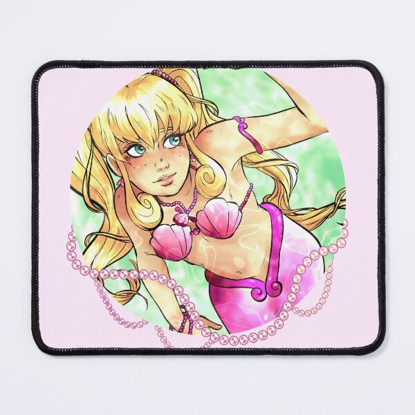 Item preview, pink mermaid princess  designed and sold by Rumcherry Art.