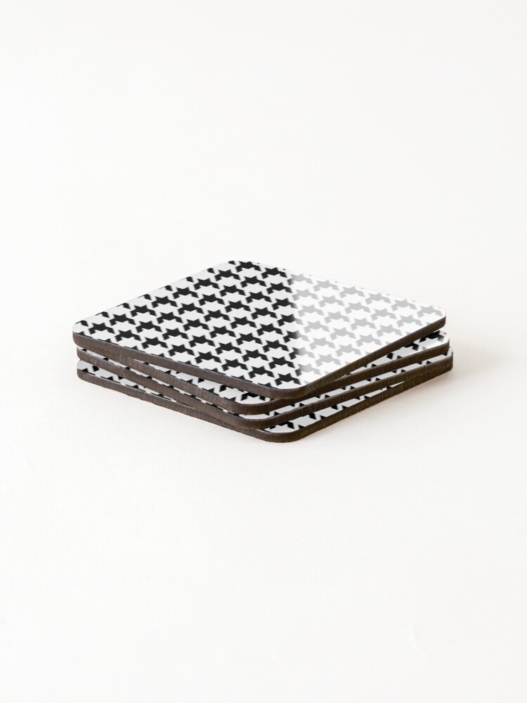 Thumbnail 4 of 5, Coasters (Set of 4), Houndstooth Pattern designed and sold by YourPattern.