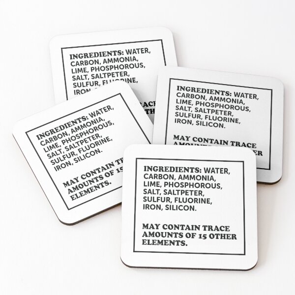 Item preview, Ingredients Of A Human designed and sold by ScienceCorner.