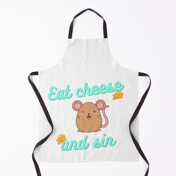 Item preview, Eat Cheese And Sin art designed and sold by BestDesignsRB.