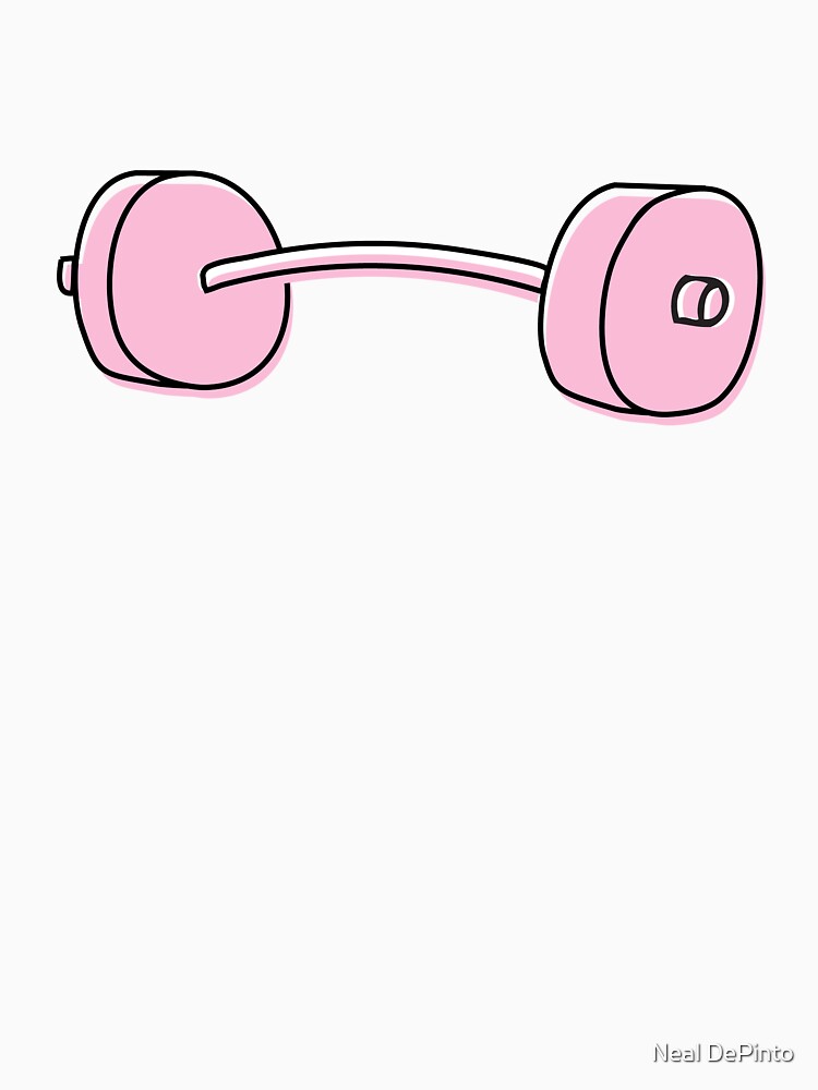 "Pink Barbell" Tshirt for Sale by nealdepinto Redbubble barbell t