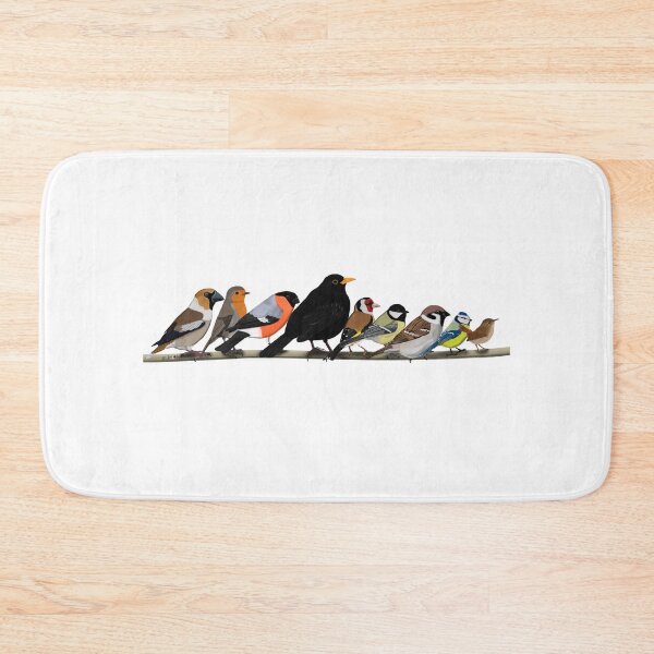 Item preview, Robin Blackbird Birds on a Branch Birdlover Bird Watcher Biologist Ornithologist Garden Birds designed and sold by jz-birds.
