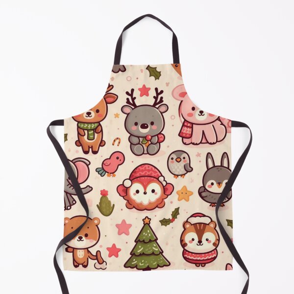 Item preview, Repeating Christmas Animal Pattern designed and sold by FuzyFriendHaven.