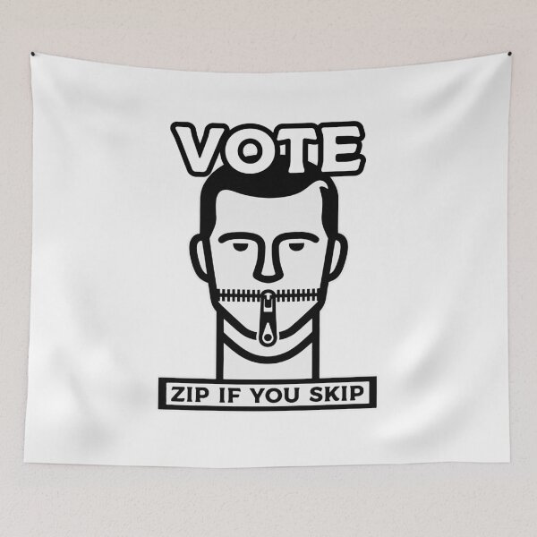 Item preview, Vote - If You Skip It Zip It designed and sold by 4TeeToo.