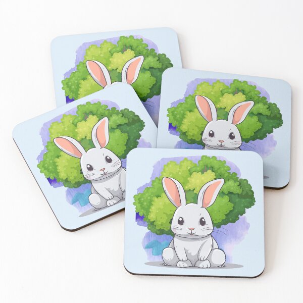 Item preview, big white rabbit with tree designed and sold by yuki-hana.