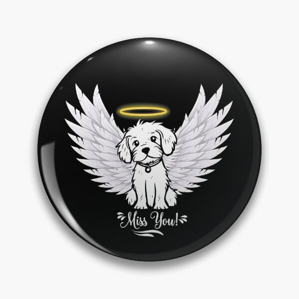 Item preview, Angel Dog's Heavenly Message: Miss You" designed and sold by NaaEchDesign ⭐⭐⭐⭐⭐.