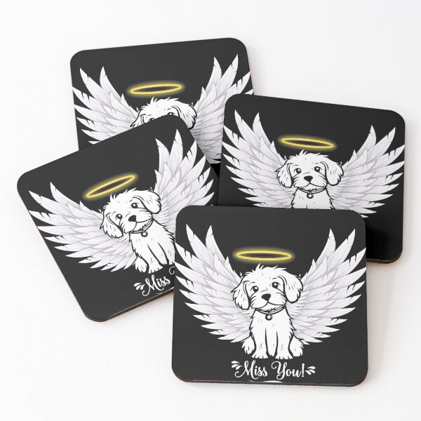 Item preview, Angel Dog's Heavenly Message: Miss You" designed and sold by NaaEchDesign ⭐⭐⭐⭐⭐.