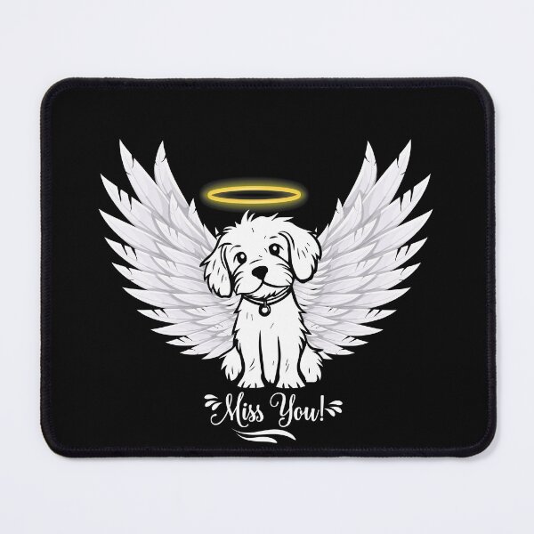 Item preview, Angel Dog's Heavenly Message: Miss You" designed and sold by NaaEchDesign ⭐⭐⭐⭐⭐.