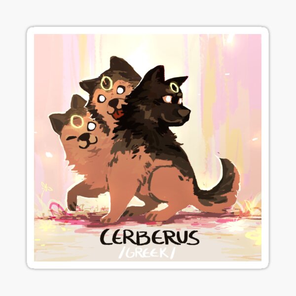 Mytho doggos Cerberus Sticker