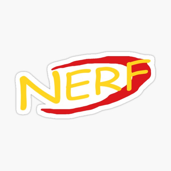 Nerf Team Nerf Logo Sticker by Amer Zonair - Pixels