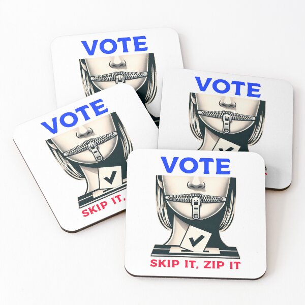 Item preview, Vote - Skip It, Zip It designed and sold by 4TeeToo.