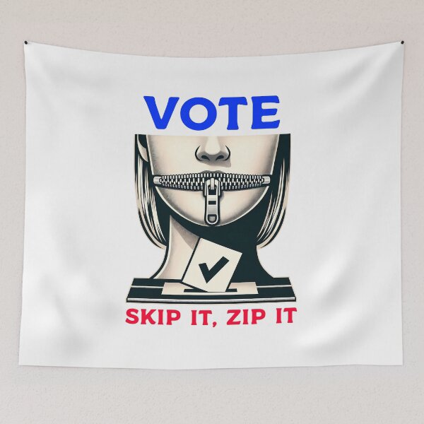 Item preview, Vote - Skip It, Zip It designed and sold by 4TeeToo.