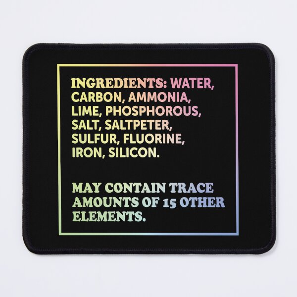 Item preview, Ingredients Of A Human designed and sold by ScienceCorner.