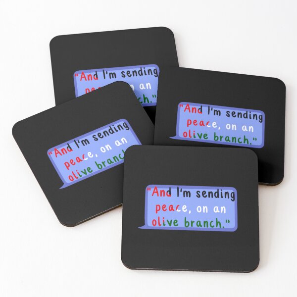 Item preview, "And I’m sending peace, on an olive branch." designed and sold by Planetkaz.