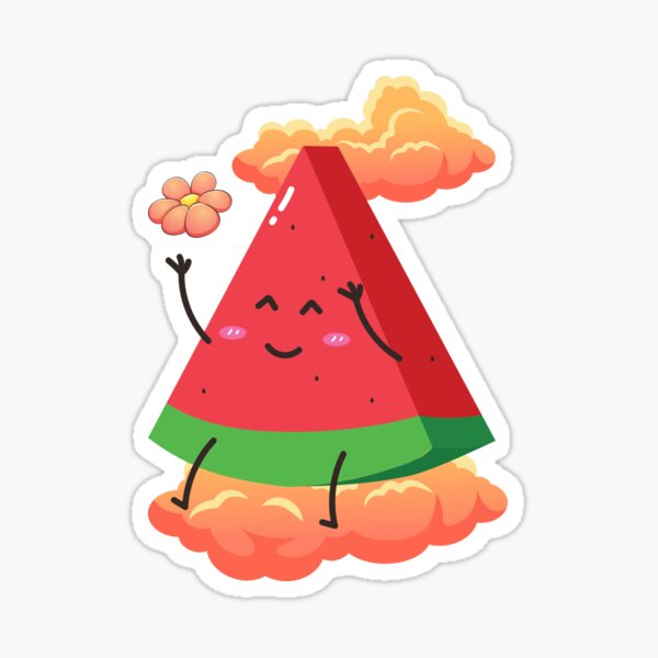 Cute Kawaii Anime Fruit Cartoon Emoji - Red Apple #1 Vinyl Decal