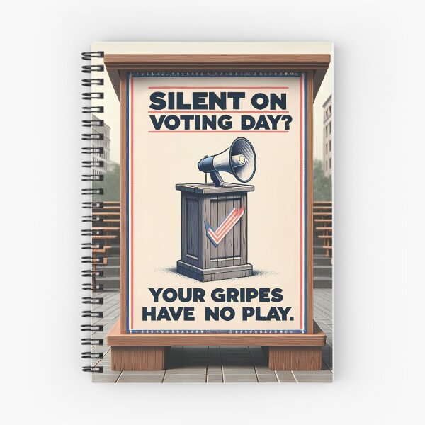 Item preview, Silent On Voting Day? Your Gripes Have No Play! designed and sold by 4TeeToo.