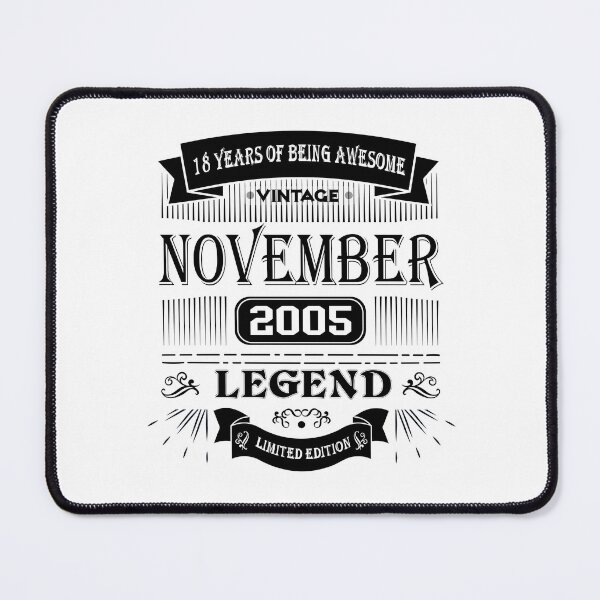 Item preview, Vintage Legend  Born in November 2005 Limited Edition, 18th Birthday Gift 18 years of Being Awesome Vintage designed and sold by DjenShop.