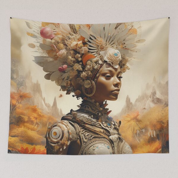 Item preview, Afrofuturism Art designed and sold by MidJourneymen.
