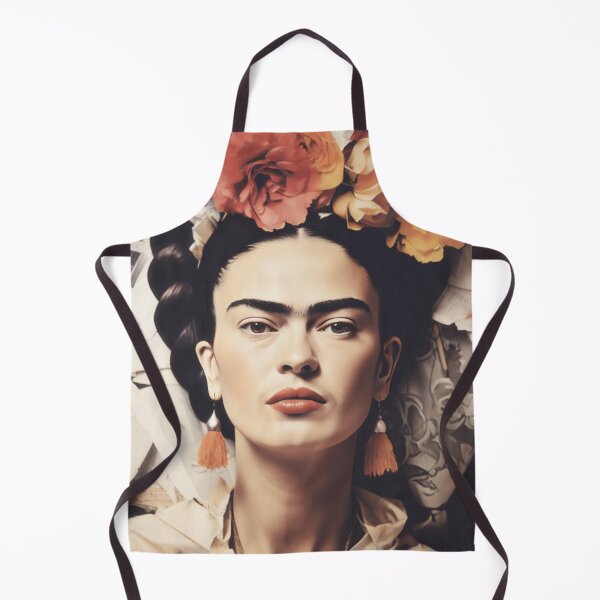 Item preview, Portrait Frida Kahlo floral boho style designed and sold by Carinaprint.